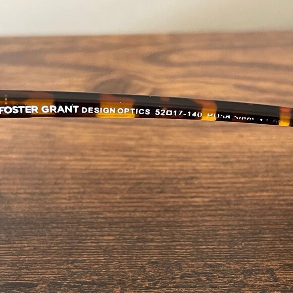 Women'sFoster Grant Design Optics Tortoise Shell Eyeglass Frames Only 52-17-140 - Picture 2 of 10
